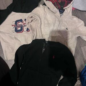 Lot of 3 Polo Ralph Lauren Hoodies- size 3t boys, winter, zip up